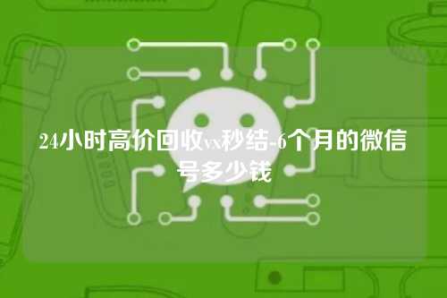 24小时高价回收vx秒结-6个月的微信号多少钱