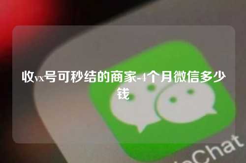 收vx号可秒结的商家-4个月微信多少钱