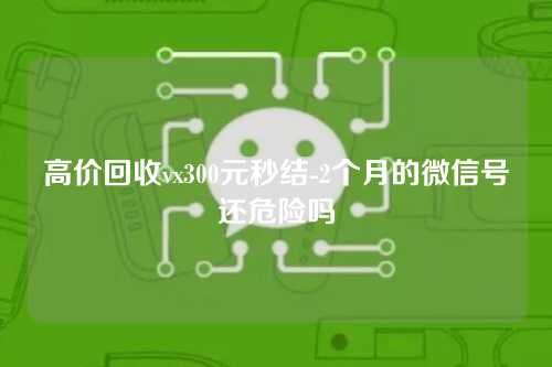 高价回收vx300元秒结-2个月的微信号还危险吗