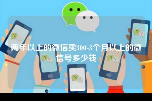 两年以上的微信卖300-3个月以上的微信号多少钱